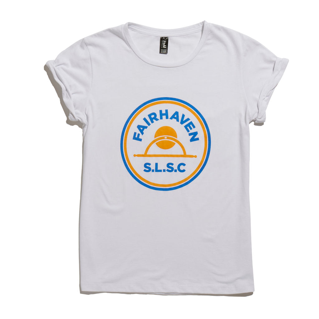 Girls S/S White Logo Tee