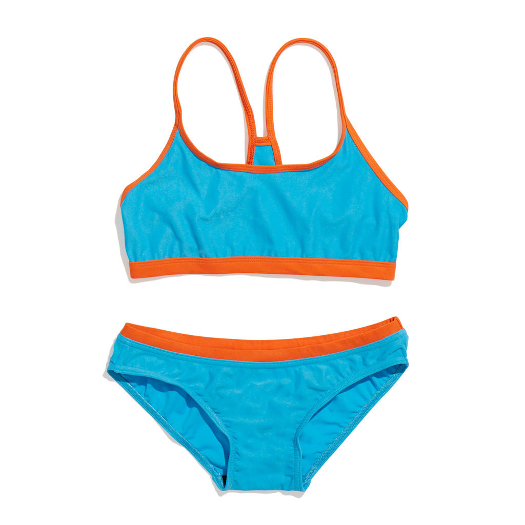 Girls 2 Piece Club Bathers