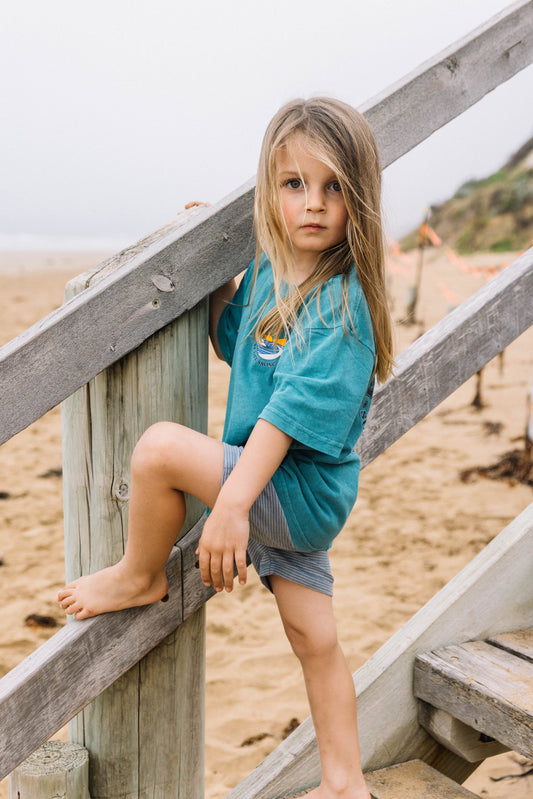 Kids Fashion Tee Acid Teal